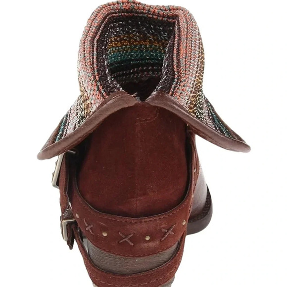 The Sak Women's Harper Leather Boho Ankle Boot Bootie Brown Size 8 - Picture 14 of 14